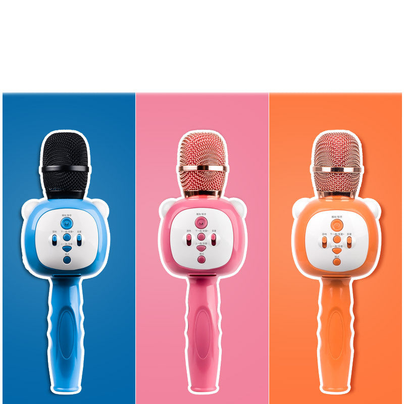 JMT-320202 Kids Bluetooth Dynamic Microphone with Battery and Audio Cables - Portable 258mm Design