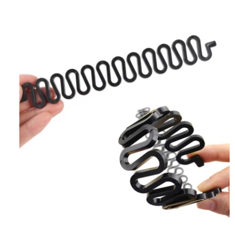 JMT-320394 Fishbone Wave Braider for Ethnic and Women's Hairstyles - Black and Brown Colors