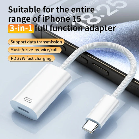 JMT-320522 Type C Male to 8 Pin Female Lightning Adapter for iPhone 15, iPad, and MacBook
