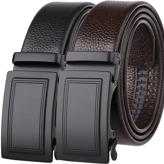 JMT-320778 Genuine Leather Men’s Belt - Classic Design with Durable Buckle, Model LY36-21703-5
