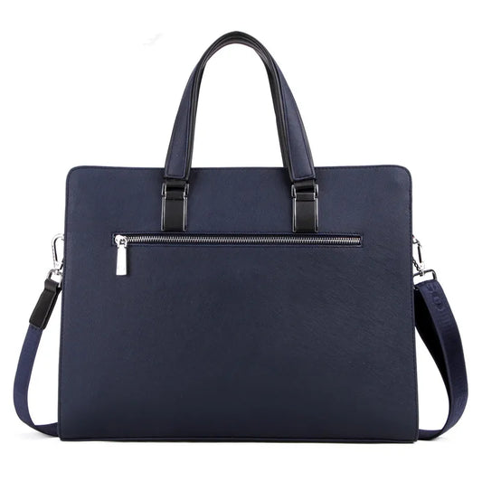 JMT-320842 Classic Zipper Laptop Briefcase in PU Leather for Business Use