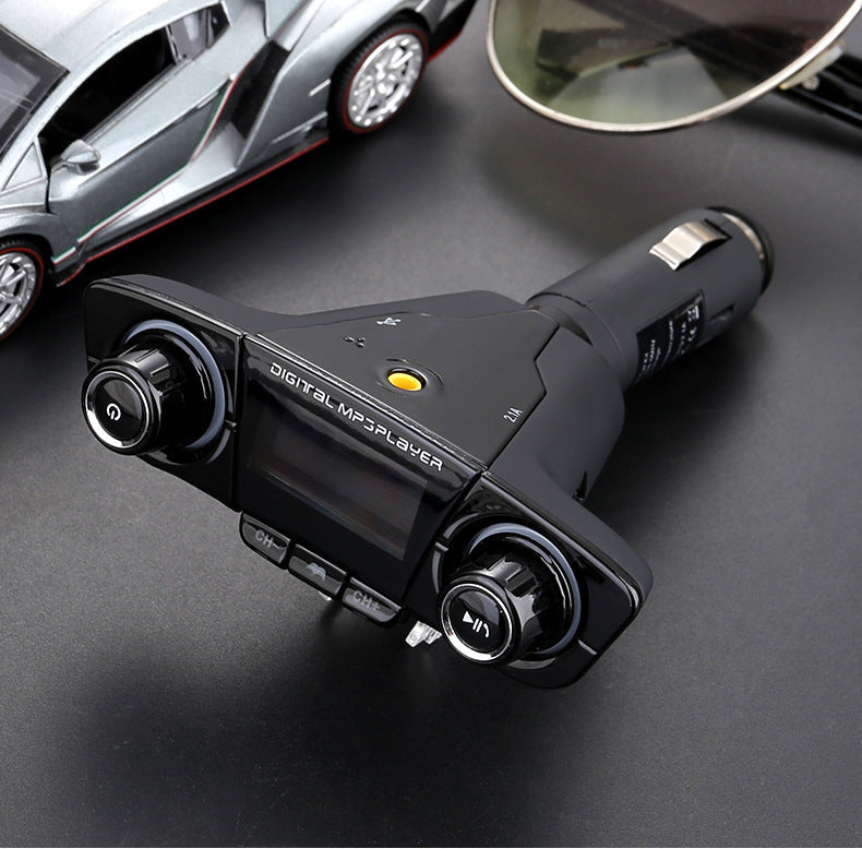 JMT-320842 Dual-Head Bluetooth MP3 Player with Dual Knobs, LED Lights, and Large Display