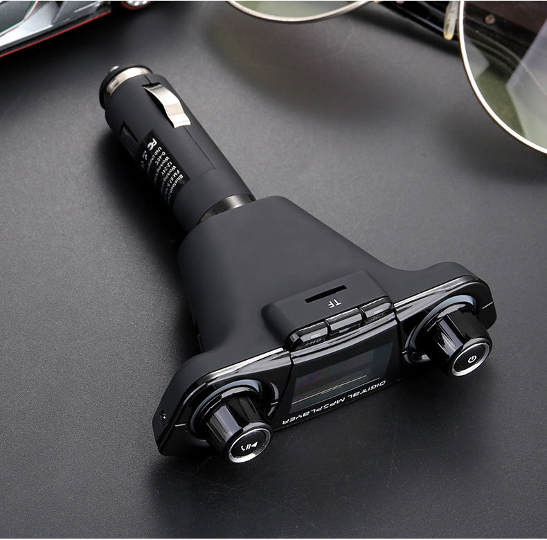 JMT-320842 Dual-Head Bluetooth MP3 Player with Dual Knobs, LED Lights, and Large Display