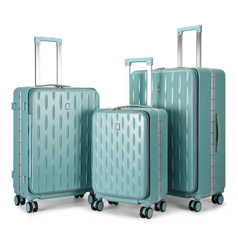 JMT-320906 Custom Logo Hard Shell Carry-On Suitcases in 20, 24, and 28 Inch Sizes