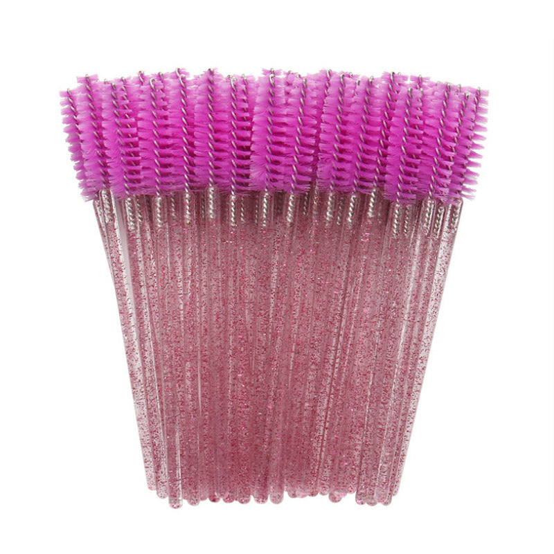 JMT-321290 Disposable Eyelash Brushes with Crystal Rod - 50 Pack