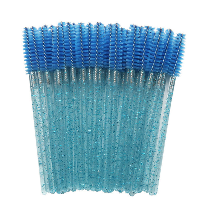 JMT-321290 Disposable Eyelash Brushes with Crystal Rod - 50 Pack