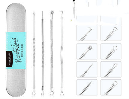 JMT-321418 Acne Removal Tool Set with Various Clips and Needles for Comprehensive Skin Care
