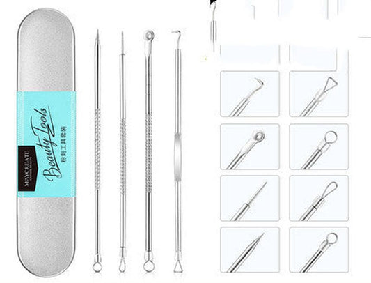 JMT-321418 Acne Removal Tool Set with Various Clips and Needles for Comprehensive Skin Care