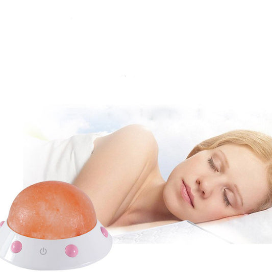 JMT-321674 UFO Shaped Himalayan Crystal Salt Lamp for Ambient Wellness and Decor