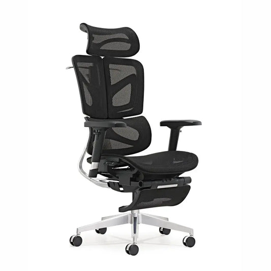 JMT-321930 Ergonomic Mesh Office Chair with Aluminium Base and Rotating Design