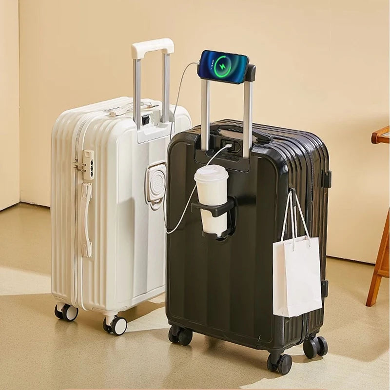 JMT-322058 Custom ABS Luggage Set - Multifunctional Travel Suitcases in 20/24/28 Inch Sizes