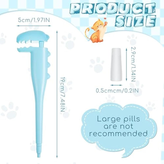 JMT-322186 Pet Pill Shooter Dispenser for Cats and Dogs – 2 Pcs Silicone Syringes with Soft Tip for Easy Oral Medication