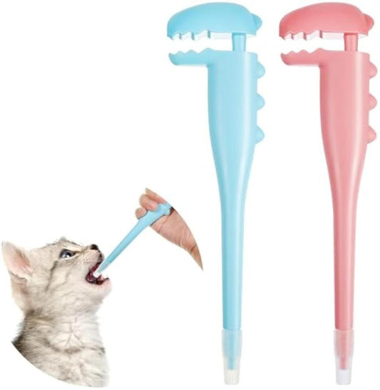 JMT-322186 Pet Pill Shooter Dispenser for Cats and Dogs – 2 Pcs Silicone Syringes with Soft Tip for Easy Oral Medication
