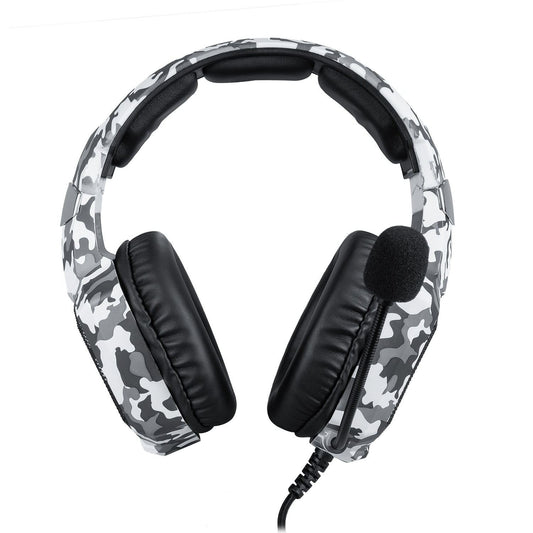 JMT-322506 K8 Camouflage Headphones for PS4, Xbox One, iPhone, and iPad with 3.5mm Inline Plug