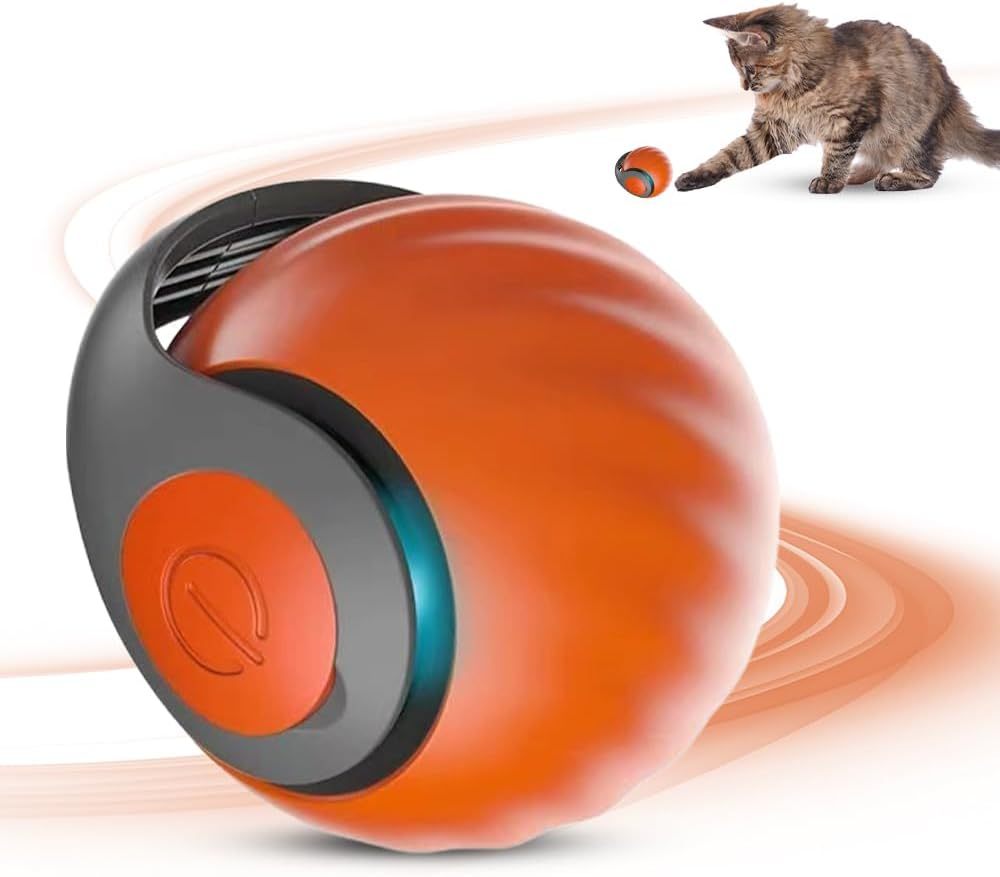 JMT-323146 Self-Rolling Interactive Cat and Dog Toy Ball with Touch Control - Rechargeable, Durable, and Easy to Clean