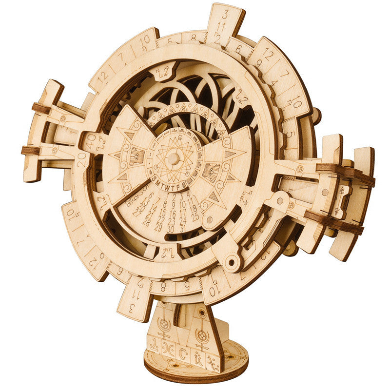 JMT-323338 Hand-Cranked Wooden Film Projector - Mechanical 3D Puzzle for Ages 15 and Up