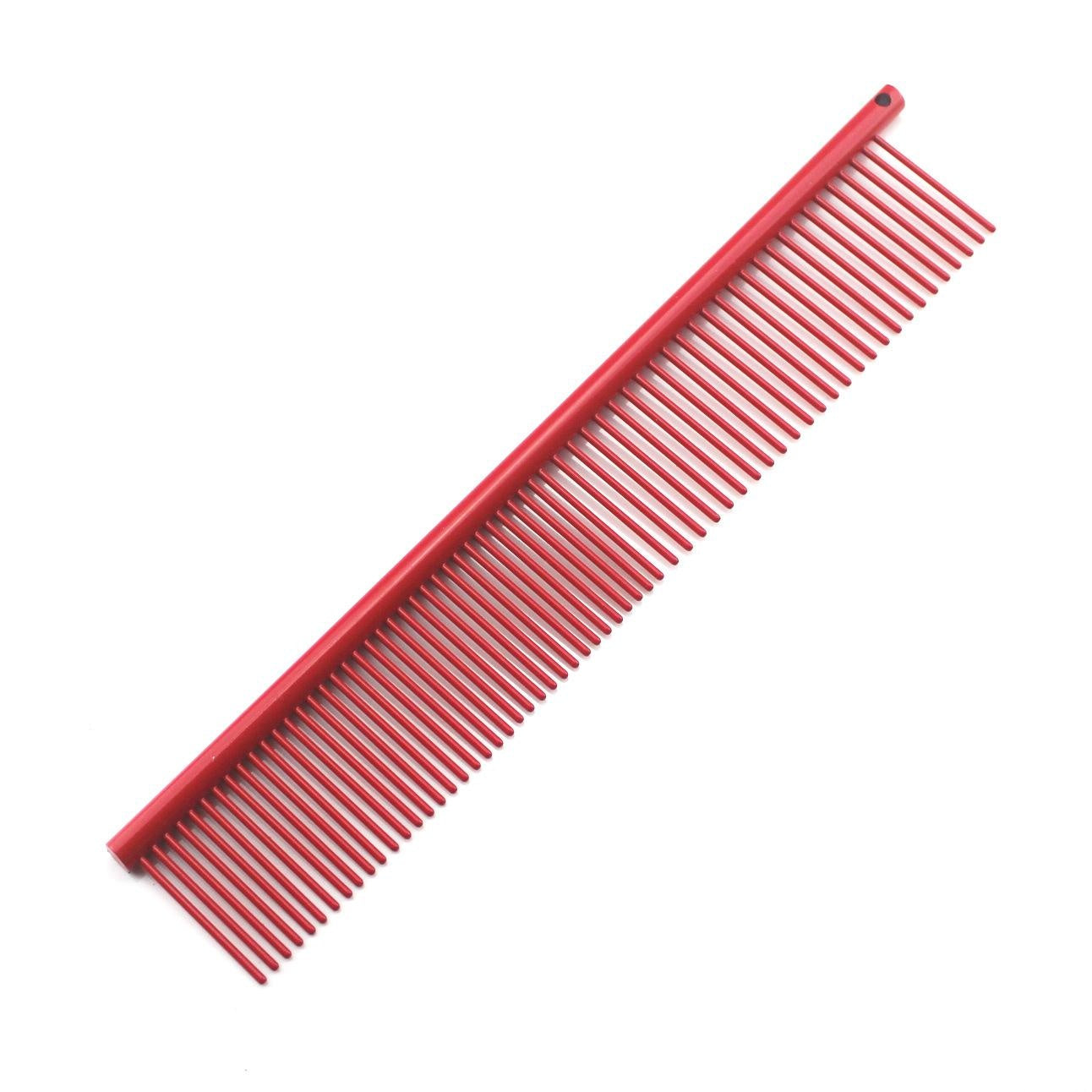 JMT-323402 Stainless Steel Medium Pet Comb with Electroplating and Piano Lacquer Finishes, 19x3.5cm