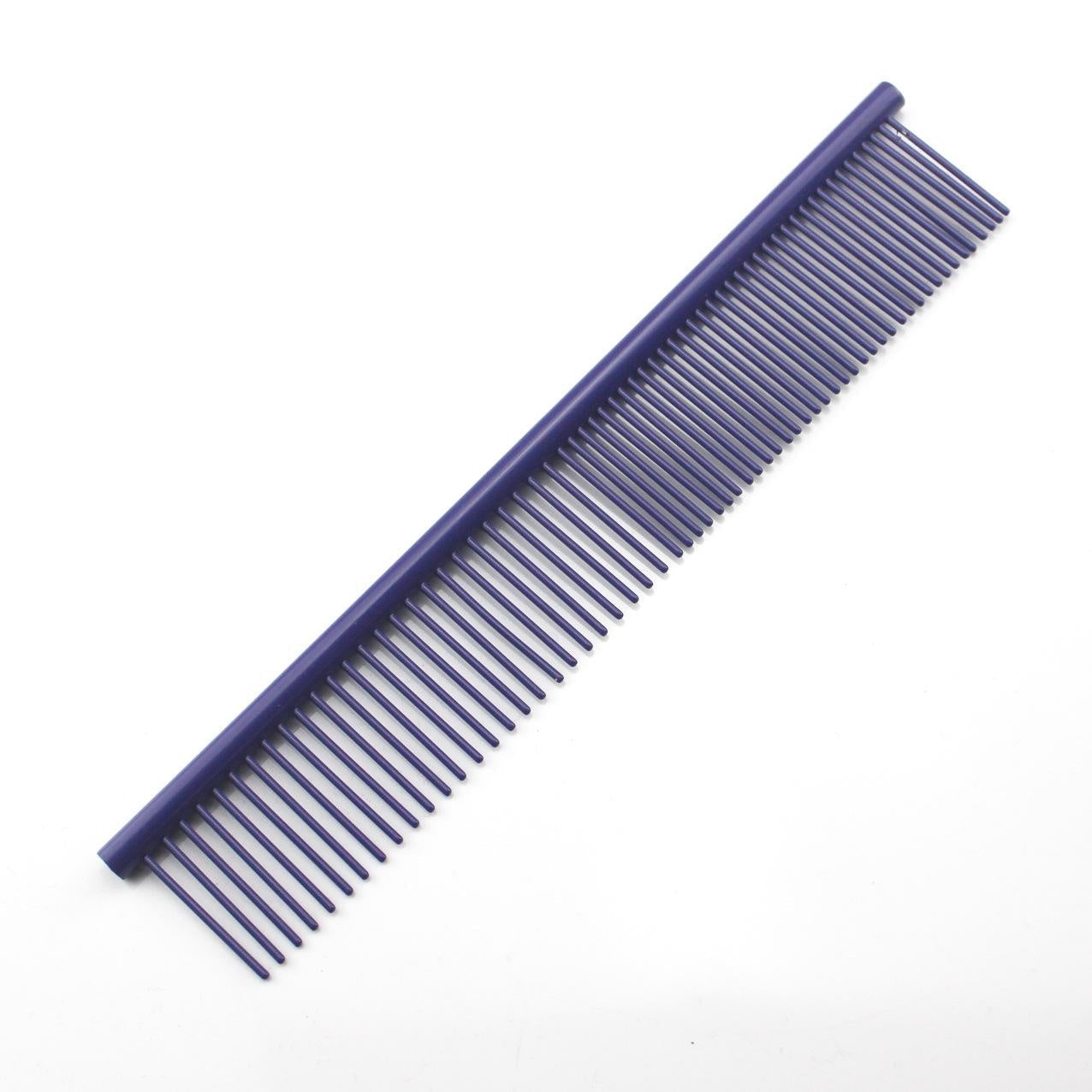 JMT-323402 Stainless Steel Medium Pet Comb with Electroplating and Piano Lacquer Finishes, 19x3.5cm