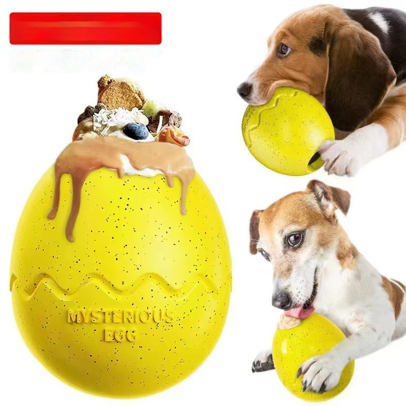 JMT-323466 Bite-Resistant Dog Toy - Slow Feed Dinosaur Egg Feeder in Multiple Colors