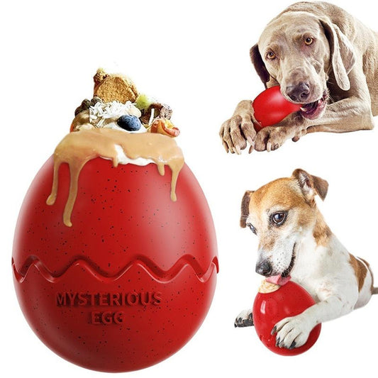 JMT-323466 Bite-Resistant Dog Toy - Slow Feed Dinosaur Egg Feeder in Multiple Colors