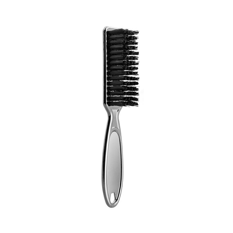 JMT-323466 Retro Gradient Electroplated Hair Brush for Neck Cleaning and Beard Grooming - Available in Gold, Black, and Silver