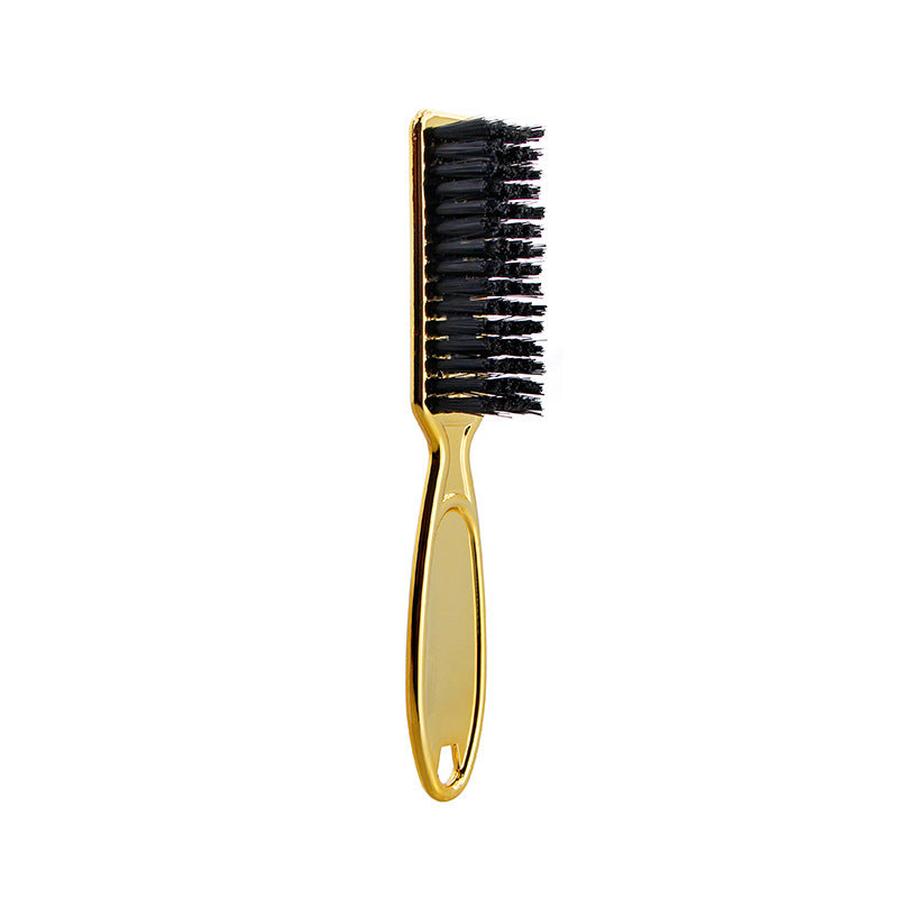 JMT-323466 Retro Gradient Electroplated Hair Brush for Neck Cleaning and Beard Grooming - Available in Gold, Black, and Silver
