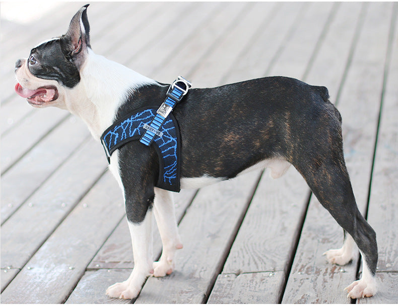 JMT-323658 Adjustable Pet Chest Harness and Leash Set - Comfortable Flying Woven Fabric, Scalable Design
