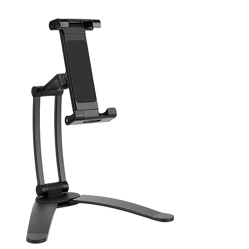 JMT-324170 Wall-Mounted iPad Bracket for 5-15.6 Inch Devices, Adjustable Desktop Live Broadcast Support Frame in Silver-White and Black