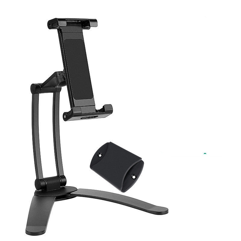 JMT-324170 Wall-Mounted iPad Bracket for 5-15.6 Inch Devices, Adjustable Desktop Live Broadcast Support Frame in Silver-White and Black