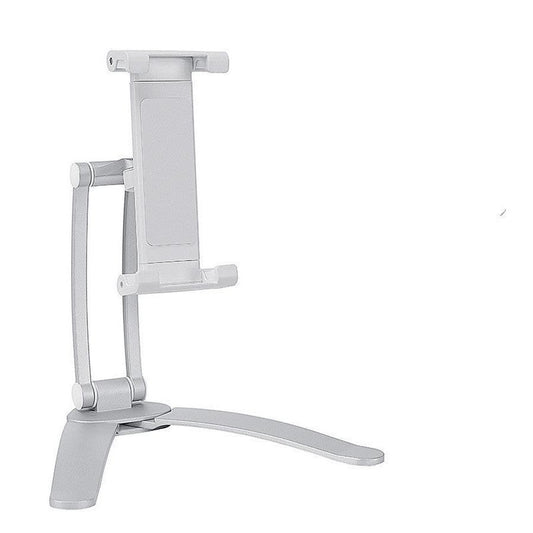 JMT-324170 Wall-Mounted iPad Bracket for 5-15.6 Inch Devices, Adjustable Desktop Live Broadcast Support Frame in Silver-White and Black