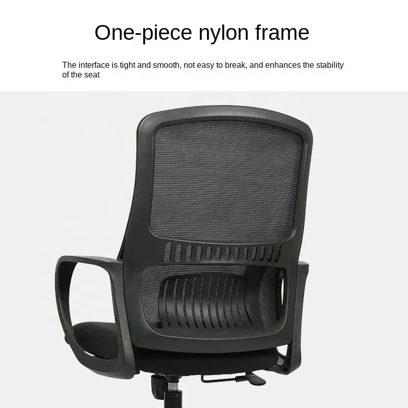 JMT-324234 Durable Mid-Back Mesh Conference Chair with Waist Support and Rotating Base