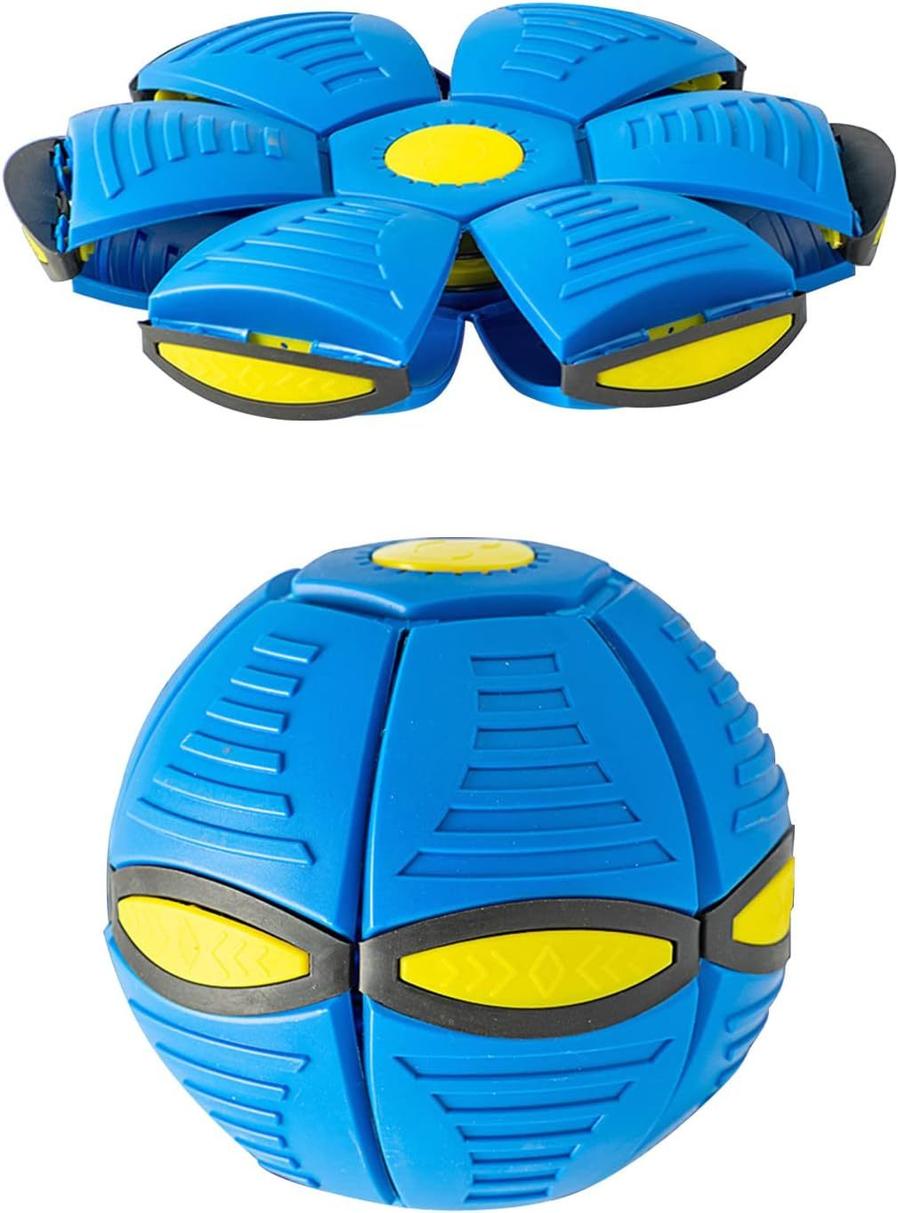 JMT-324298 Magic Flying Saucer Ball for Dogs - Stomp to Transform into Interactive Toy for Outdoor Play, Enhances Training and Activity