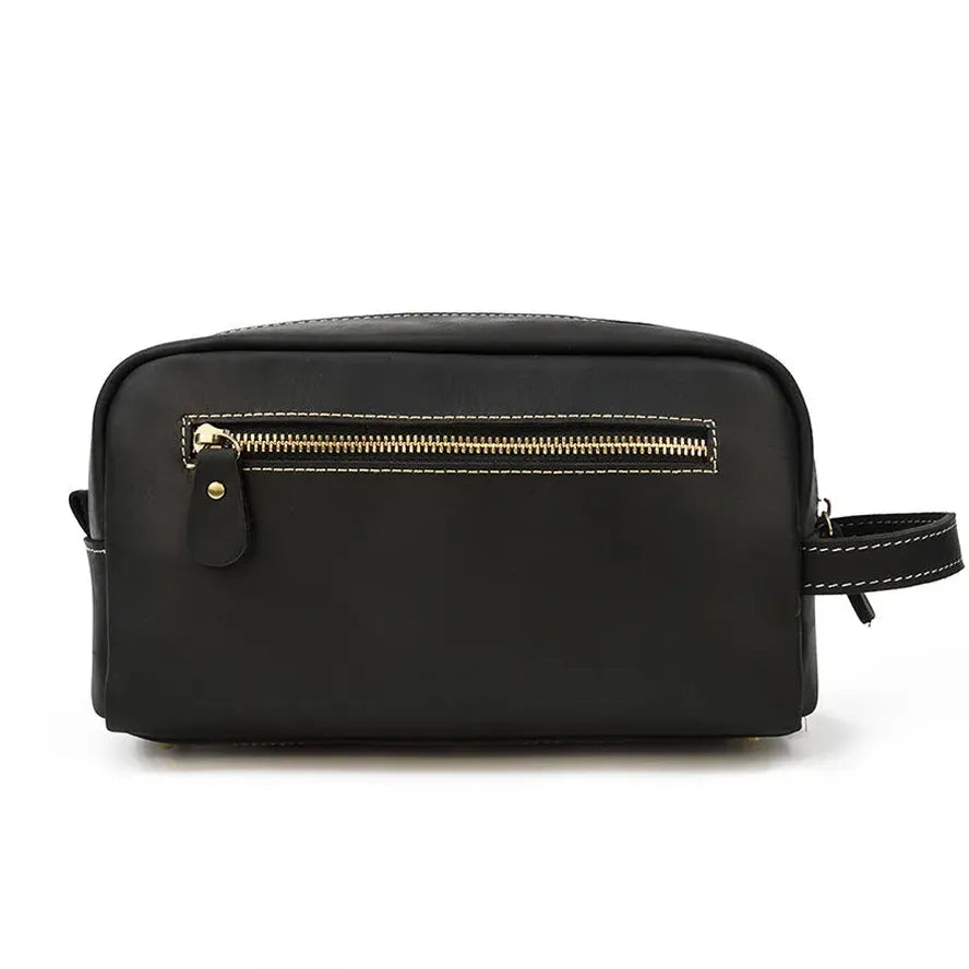 JMT-324362 Genuine Leather Unisex Travel Dopp Kit Toiletry Bag - QB1002