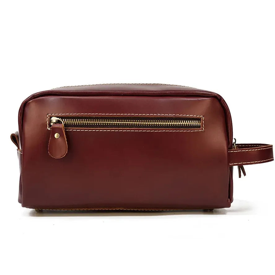 JMT-324362 Genuine Leather Unisex Travel Dopp Kit Toiletry Bag - QB1002