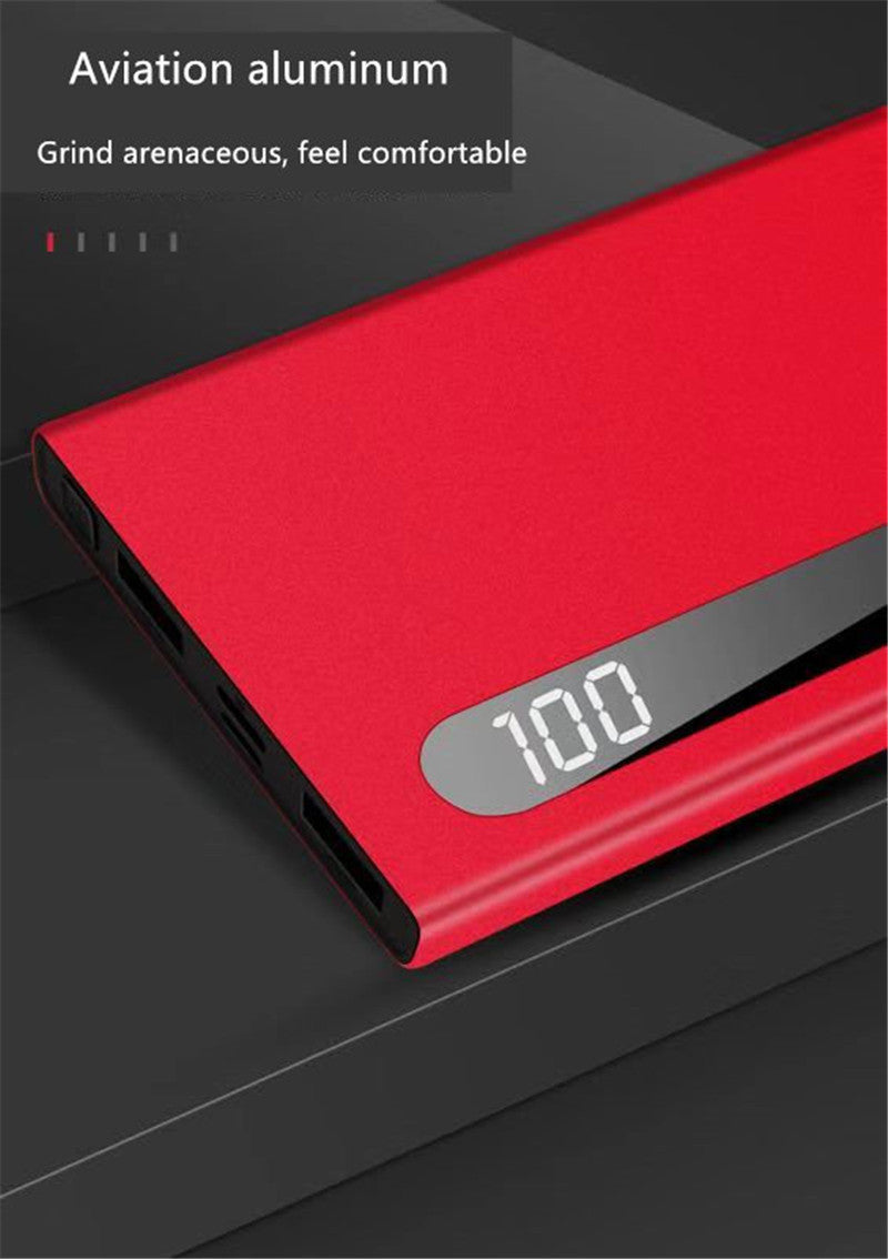 JMT-324490 Ultra-Thin 20000mAh Digital Display Power Bank for Smartphones and Tablets