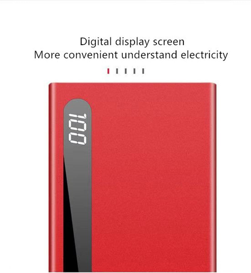 JMT-324490 Ultra-Thin 20000mAh Digital Display Power Bank for Smartphones and Tablets