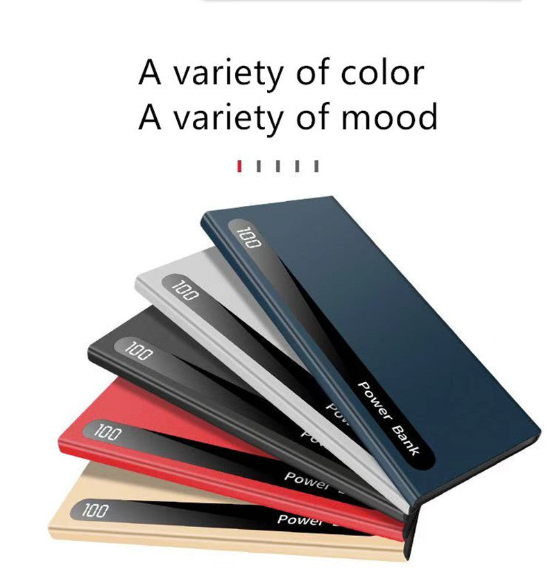 JMT-324490 Ultra-Thin 20000mAh Digital Display Power Bank for Smartphones and Tablets