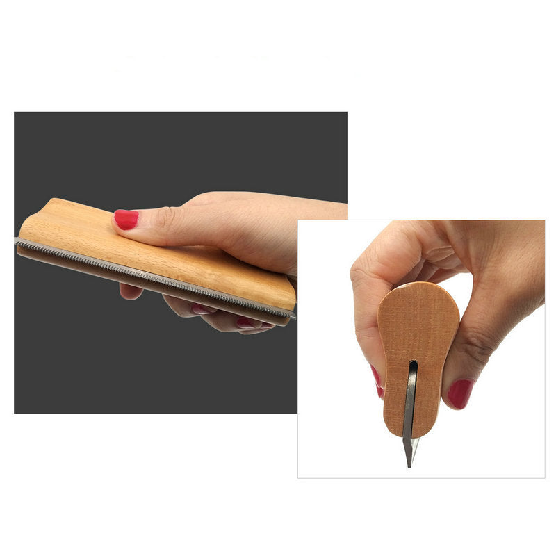 JMT-325706 Pet Hair Removal Comb - Stainless Steel and Wood Design, Available in Three Sizes