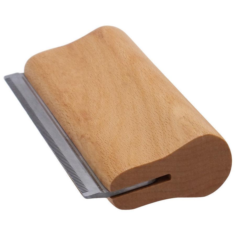 JMT-325706 Pet Hair Removal Comb - Stainless Steel and Wood Design, Available in Three Sizes