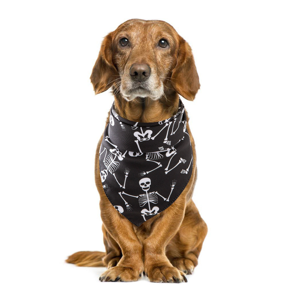 JMT-326090 Halloween Pet Saliva Towel - Casual Style for Pet Care and Festive Fun
