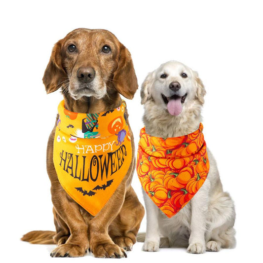 JMT-326090 Halloween Pet Saliva Towel - Casual Style for Pet Care and Festive Fun