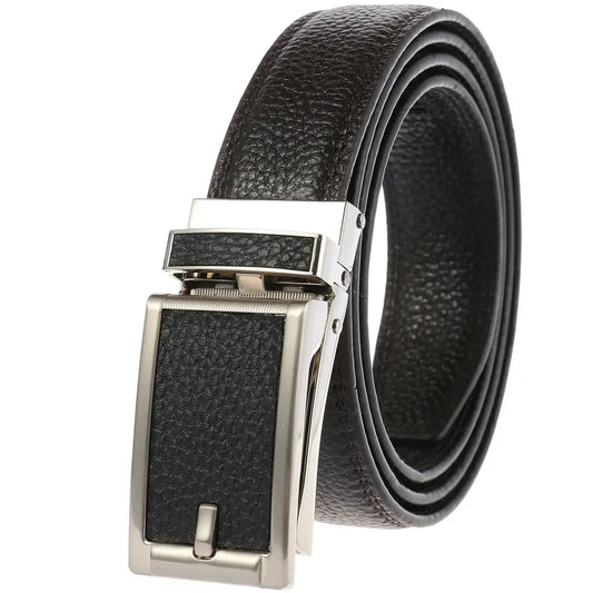 JMT-326218 Automatic Buckle Fashion Ratchet Leather Belt - Model LY33-32322-5