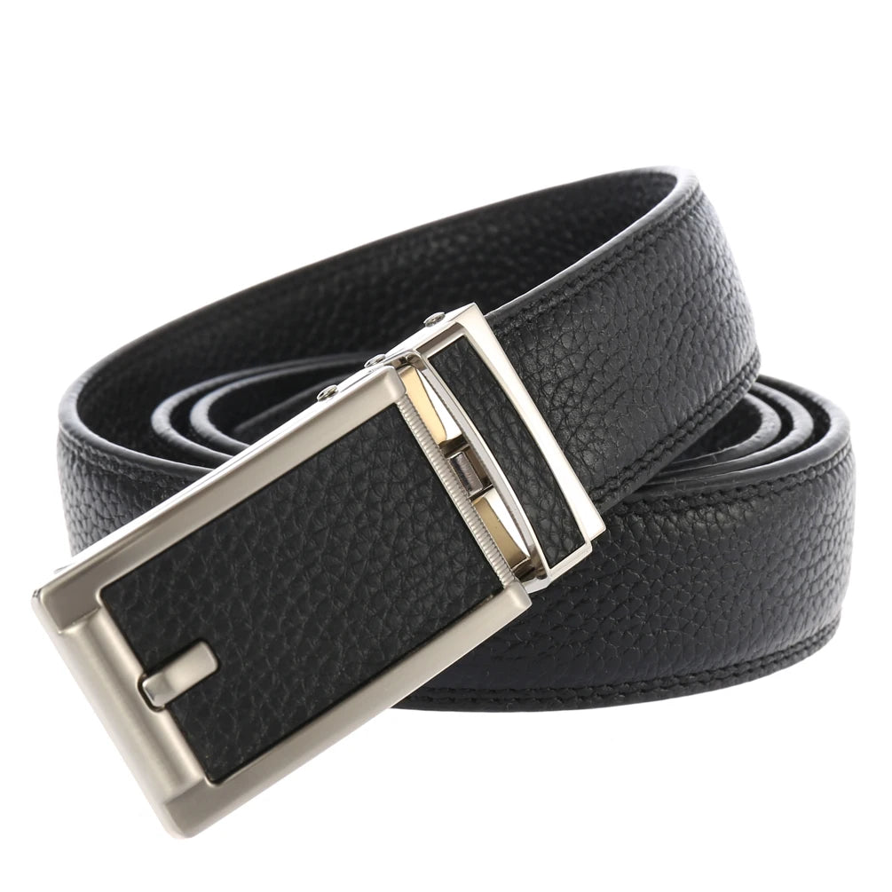 JMT-326218 Automatic Buckle Fashion Ratchet Leather Belt - Model LY33-32322-5