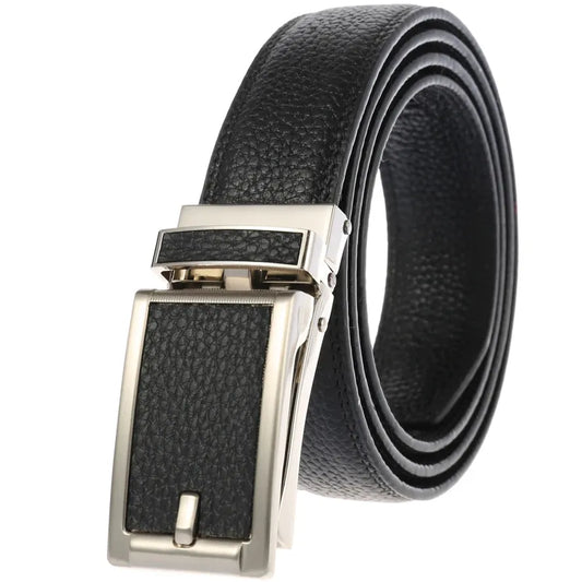 JMT-326218 Automatic Buckle Fashion Ratchet Leather Belt - Model LY33-32322-5