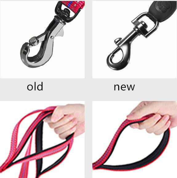 JMT-326282 LED Luminous Nylon Reflective Pet Collar Leash with Multi-Flash Modes