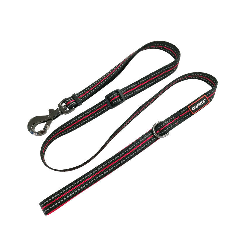 JMT-326282 LED Luminous Nylon Reflective Pet Collar Leash with Multi-Flash Modes