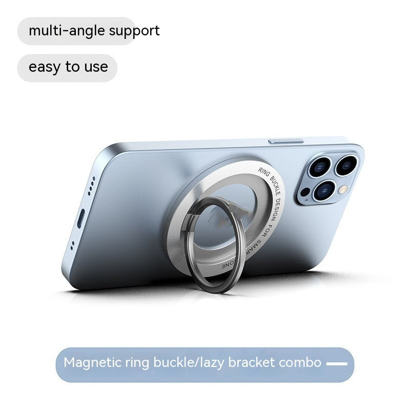 JMT-326474 Magnetic Zinc Alloy Mobile Phone Retaining Ring - Compact Design in Black, Silver, or Blue