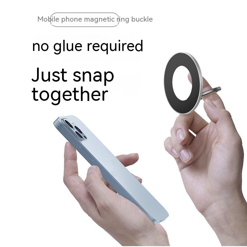 JMT-326474 Magnetic Zinc Alloy Mobile Phone Retaining Ring - Compact Design in Black, Silver, or Blue