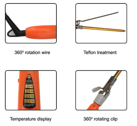 JMT-326602 Automatic Tourmaline Ceramic Curling Iron - 21-30 mm Diameter, Digital Temperature Control, 160-220 °C, 360° Rotatable Power Cord