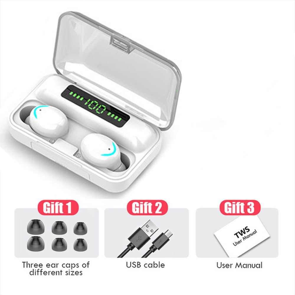 JMT-326602 Bluetooth Wireless Earbuds with Battery Display and Voice Control
